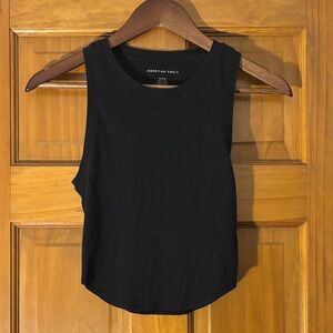 American Eagle Outfitters Black Ribbed Sleeveless Tank